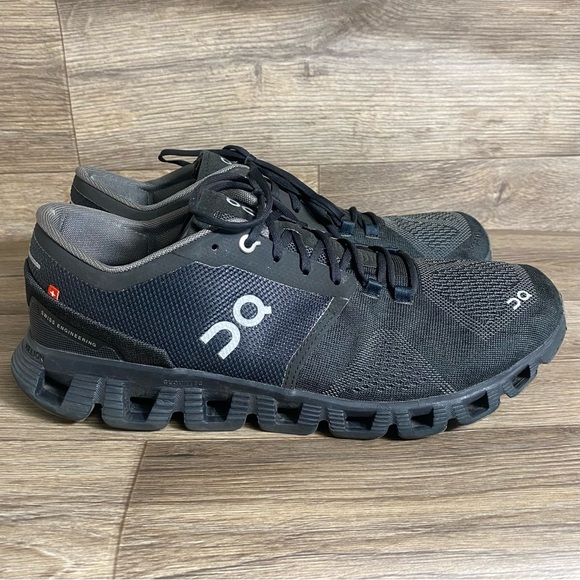 On Running Sneakers Womens 10.5 Cloudflow Black Asphalt Mesh Trainer Lightweight - Picture 2 of 7